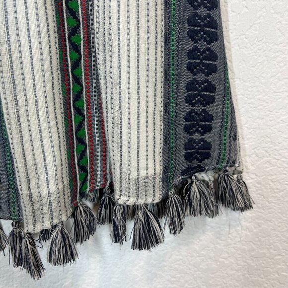 Alice and Olivia Mini Dress Boho Embroidered Tassels 4 - Picture 6 of 11